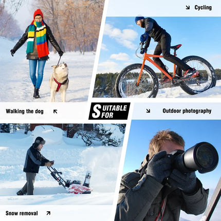 Heated Winter Gloves with Touchscreen Functionality | Waterproof Battery-Powered Gloves for Skiing and Outdoor Activities