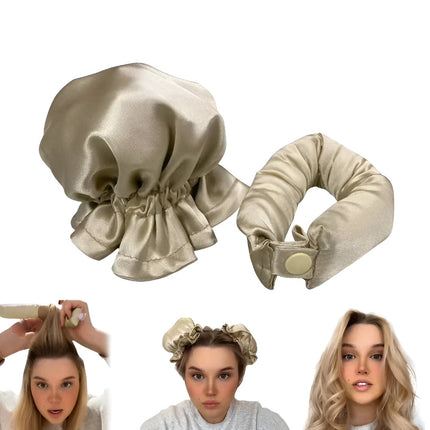 Heatless Hair Curler Set with Smart Buckle Design | Easy Overnight Styling for All Hair Types