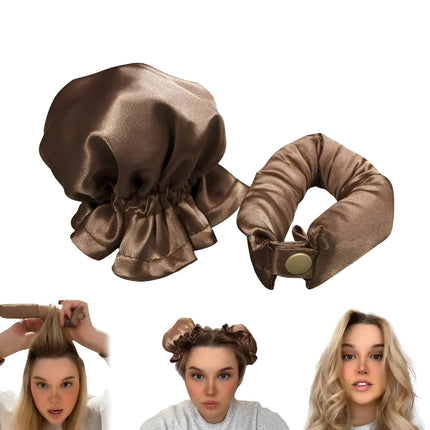 Heatless Hair Curler Set with Smart Buckle Design | Easy Overnight Styling for All Hair Types