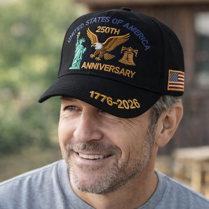 Veterans Baseball Cap with Patriotic Embroidery | Adjustable Men's Hat for Casual Wear and Support