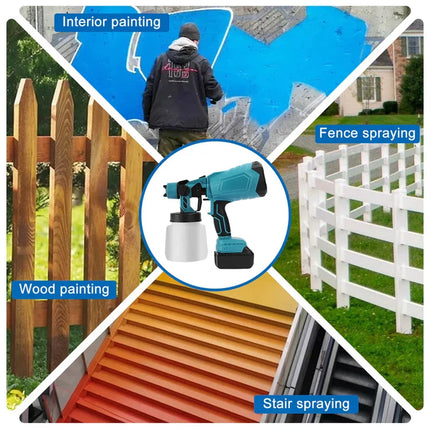 High-Pressure Paint Spray Gun with Adjustable Nozzle | Ergonomic Design for Smooth Finishes