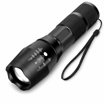 High Power Tactical Flashlight with 2000 Lumens & Adjustable Zoom | Waterproof Multi-Mode Light for Outdoor Adventures