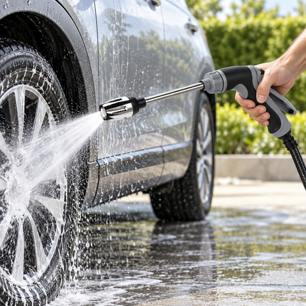 High Pressure Car Washer, Garden Hose Nozzle with Adjustable Spray, Hose Sprayer for Car Wash and Driveway Cleaning_01