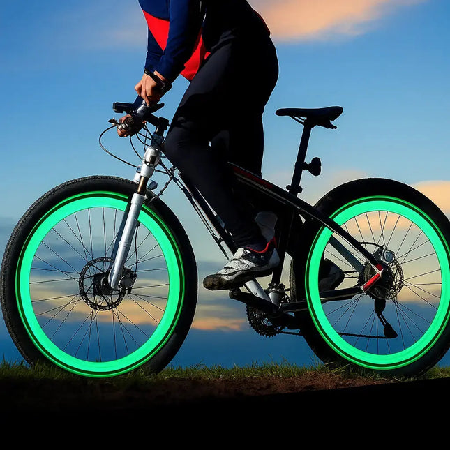 LED Bike Lights for Night Riding, Motion Activated Bike Wheel Lights, Bicycle Valve Light Set of 2