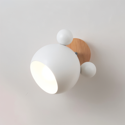 Mouse-Inspired Wall Lamp with Adjustable Pivot Head | Playful Modern Lighting for Kids' Rooms and Reading Nooks