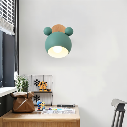 Mouse-Inspired Wall Lamp with Adjustable Pivot Head | Playful Modern Lighting for Kids' Rooms and Reading Nooks