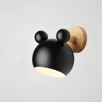 Mouse-Inspired Wall Lamp with Adjustable Pivot Head | Playful Modern Lighting for Kids' Rooms and Reading Nooks