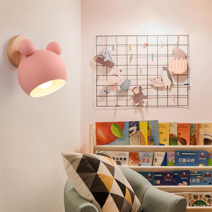 Mouse-Inspired Wall Lamp with Adjustable Pivot Head | Playful Modern Lighting for Kids' Rooms and Reading Nooks