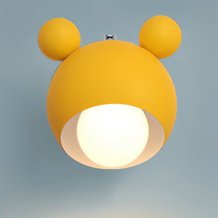 Mouse-Inspired Wall Lamp with Adjustable Pivot Head | Playful Modern Lighting for Kids' Rooms and Reading Nooks