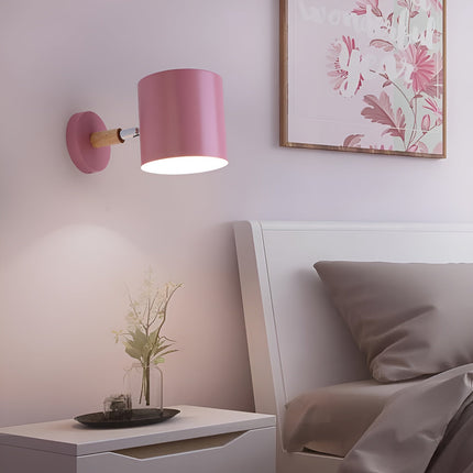 Scandinavian Wall Lamp with Adjustable Shade | Soft Pastel Design for Cozy Lighting