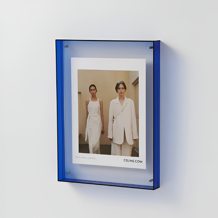 Acrylic Photo Frame with Modern Minimalist Design | Versatile Floating Display for Photos and Art Prints