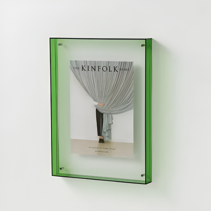 Acrylic Photo Frame with Modern Minimalist Design | Versatile Floating Display for Photos and Art Prints