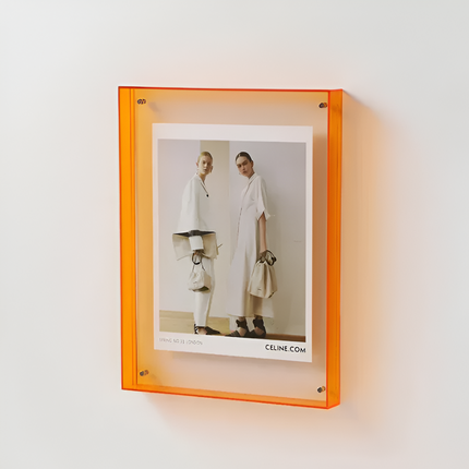 Acrylic Photo Frame with Modern Minimalist Design | Versatile Floating Display for Photos and Art Prints
