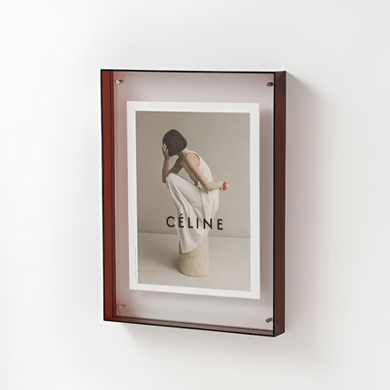 Acrylic Photo Frame with Modern Minimalist Design | Versatile Floating Display for Photos and Art Prints