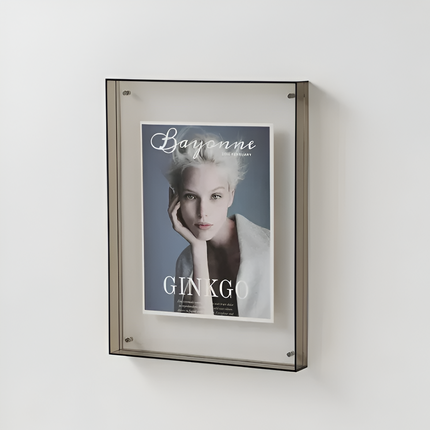 Acrylic Photo Frame with Modern Minimalist Design | Versatile Floating Display for Photos and Art Prints