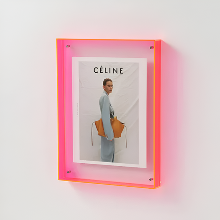 Acrylic Photo Frame with Modern Minimalist Design | Versatile Floating Display for Photos and Art Prints