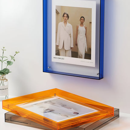 Acrylic Photo Frame with Modern Minimalist Design | Versatile Floating Display for Photos and Art Prints