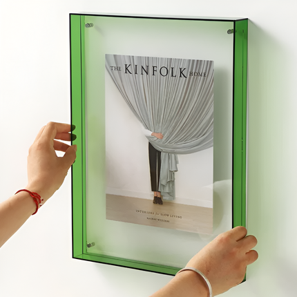 Acrylic Photo Frame with Modern Minimalist Design | Versatile Floating Display for Photos and Art Prints