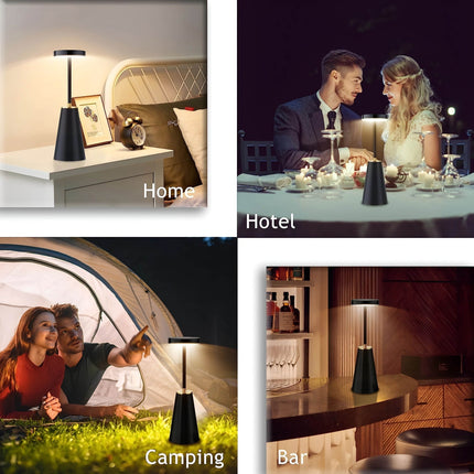 Wireless LED Table Lamp with Touch Control & Adjustable Lighting | Sleek Modern Design for Any Room