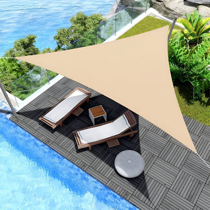 Waterproof Shade Sail Canopy with UV Protection | Lightweight Triangle Design for Outdoor Comfort