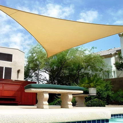 Waterproof Shade Sail Canopy with UV Protection | Lightweight Triangle Design for Outdoor Comfort