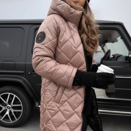 Quilted Hooded Jacket for Cold Weather with Insulated Design | Lightweight Stylish Outerwear for Everyday Comfort