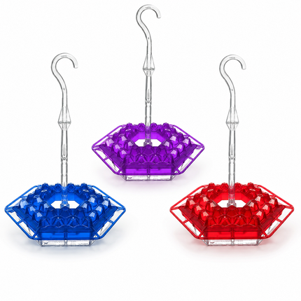 Hummingbird Feeder with Bee Guard and Easy Clean Design | Hexagonal Ports for Attracting Birds Outdoors