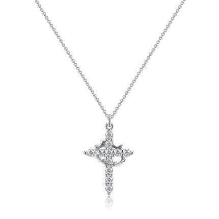 Crown Cross Necklace for Everyday Faith with Secure Design | Meaningful Jewelry Gift for Mother's Day