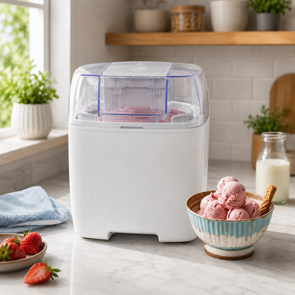 Ice Cream Maker Machine with 1.5L Freezing Bowl | Homemade Desserts in 25 Minutes