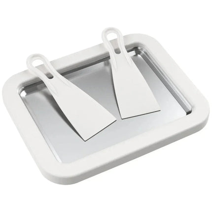 Ice Cream Maker Pan for Rolled Desserts with Quick Cleaning | Large Ivory Gelato Maker for Homemade Treats