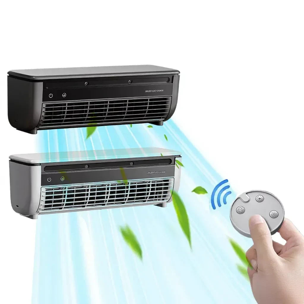 Innovative Wall-Mounted Air Conditioner & Fan with Remote Control | Space-Saving Design for Quick Cooling 4