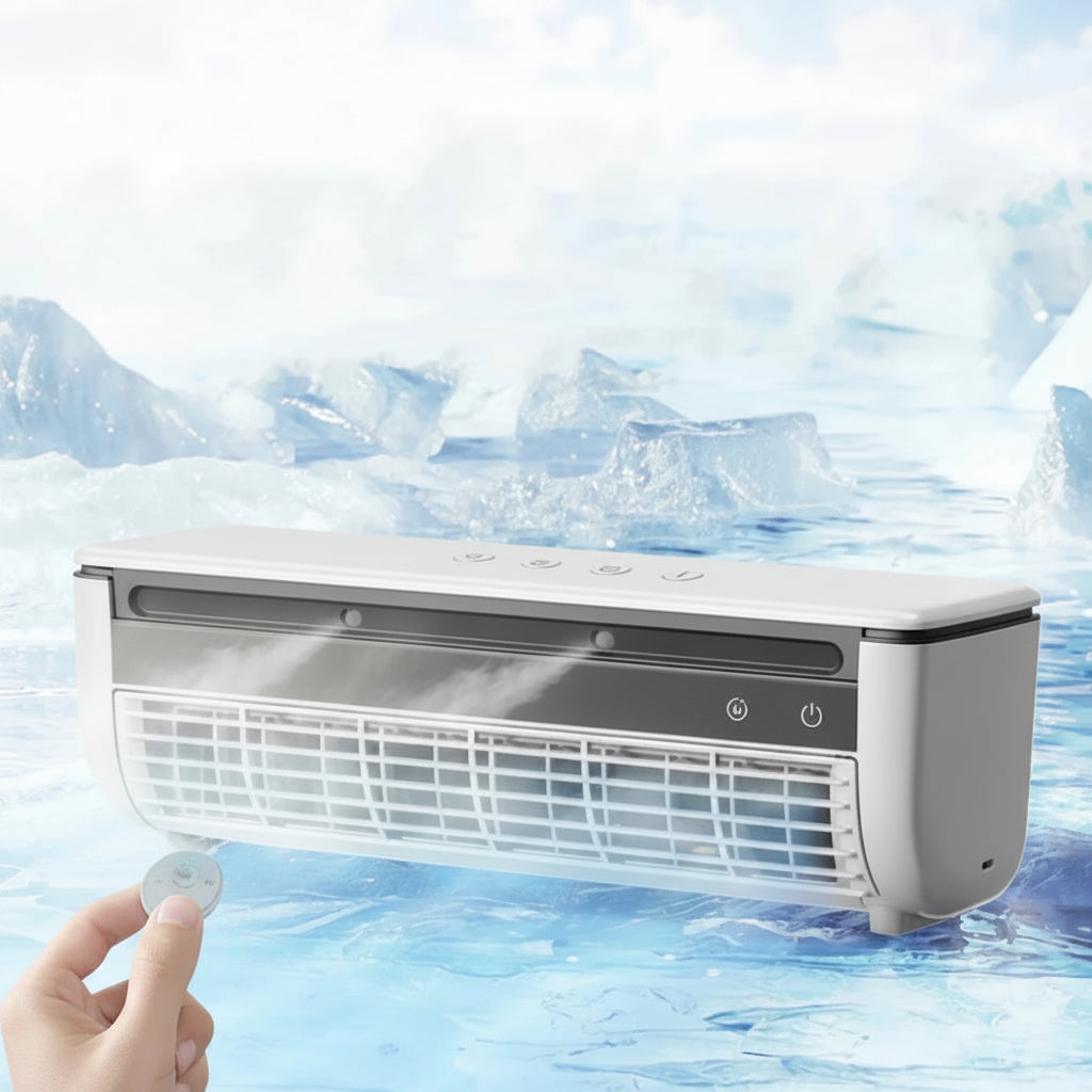 Innovative Wall-Mounted Air Conditioner & Fan with Remote Control | Space-Saving Design for Quick Cooling 5