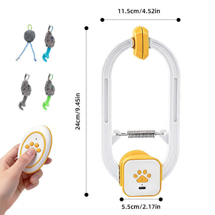 Interactive Cat Toy with USB Rechargeable Teaser String | Engaging Play for Indoor Feline Fun