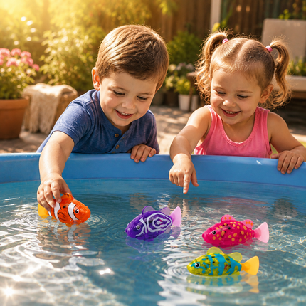 LED Floating Fish Bath Toy for Kids with Colorful Lights | Interactive Water Play for Fun Bath Time