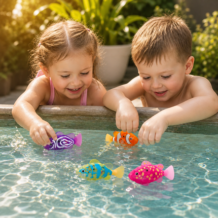 LED Floating Fish Bath Toy for Kids with Colorful Lights | Interactive Water Play for Fun Bath Time