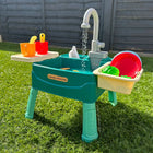 Interactive Kids Sink Playset with Battery-Powered Faucet | 19 Accessories for Creative Role Play and Skill Development 0