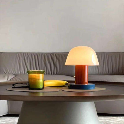 Mushroom Table Lamp with Rechargeable LED Light | Touch Control Dimming for Soft Ambient Atmosphere