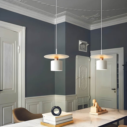 Pendant Ceiling Light with Modern Geometric Design | Adjustable Downward Illumination for Dining and Living Spaces