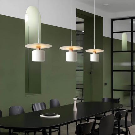 Pendant Ceiling Light with Modern Geometric Design | Adjustable Downward Illumination for Dining and Living Spaces