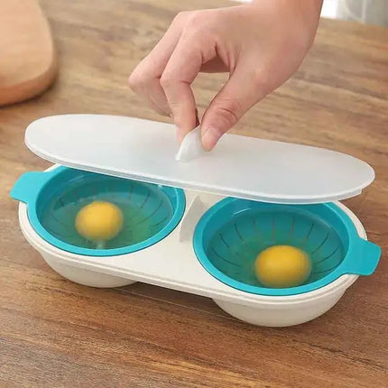 Microwave Egg Poacher Cup for Soft, Medium or Hard Poached Eggs, Breakfast Cooker with No Boiling Water