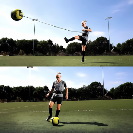 Soccer Training Rebound Belt for Kids with Adjustable Waist | Improve Passing Skills and Ball Control Solo