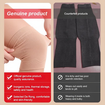 Warm Thermal Knee Pads for Cold Weather with Breathable Stretch Fabric | Ergonomic Support for Joint Protection