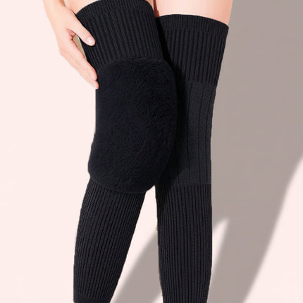 Warm Thermal Knee Pads for Cold Weather with Breathable Stretch Fabric | Ergonomic Support for Joint Protection