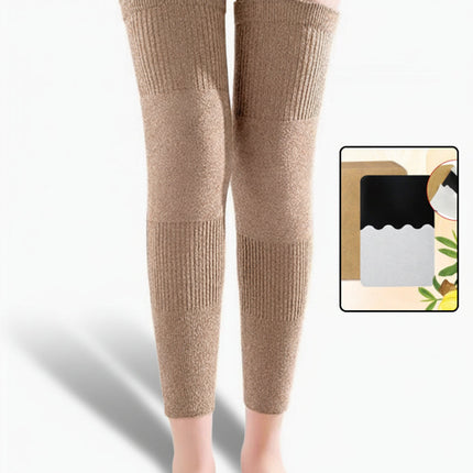 Warm Thermal Knee Pads for Cold Weather with Breathable Stretch Fabric | Ergonomic Support for Joint Protection