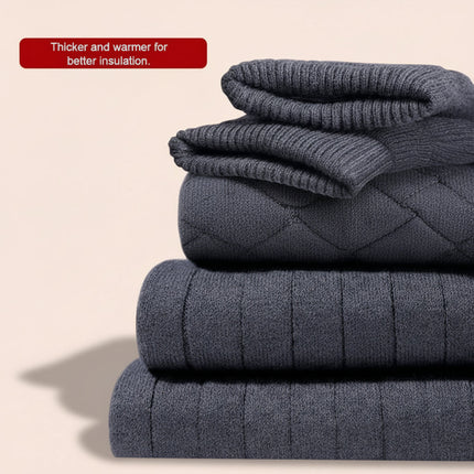 Warm Thermal Knee Pads for Cold Weather with Breathable Stretch Fabric | Ergonomic Support for Joint Protection