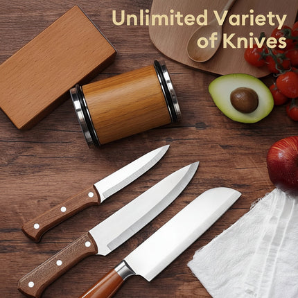 Precision Diamond Knife Sharpener Set with Magnetic Angle Guide | Easy Home Sharpening for Kitchen and Outdoor Knives