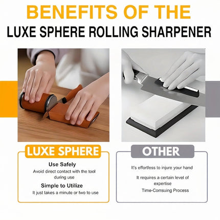 Precision Diamond Knife Sharpener Set with Magnetic Angle Guide | Easy Home Sharpening for Kitchen and Outdoor Knives