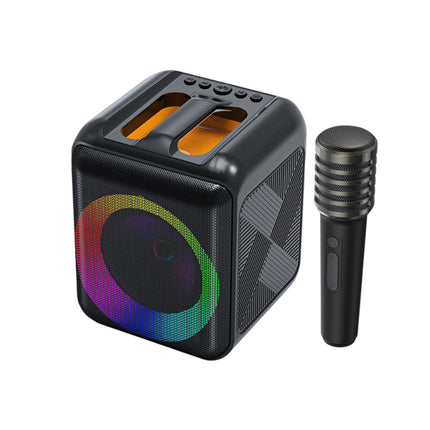 Bluetooth Karaoke Machine with Dual Wireless Microphones | Portable Speaker for Sing-Alongs and Parties