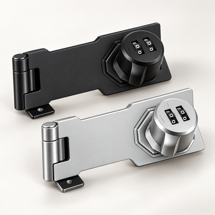 Combination Lock for Cabinets and Drawers, Keyless Cabinet Lock with Self Adhesive Mount, Metal Drawer Lock Latch_03