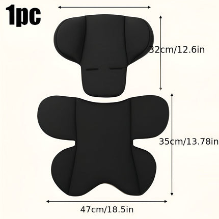 Kids Car Seat Cushion Insert with Shaped Support Design | Cozy Travel Pad for Comfort and Security